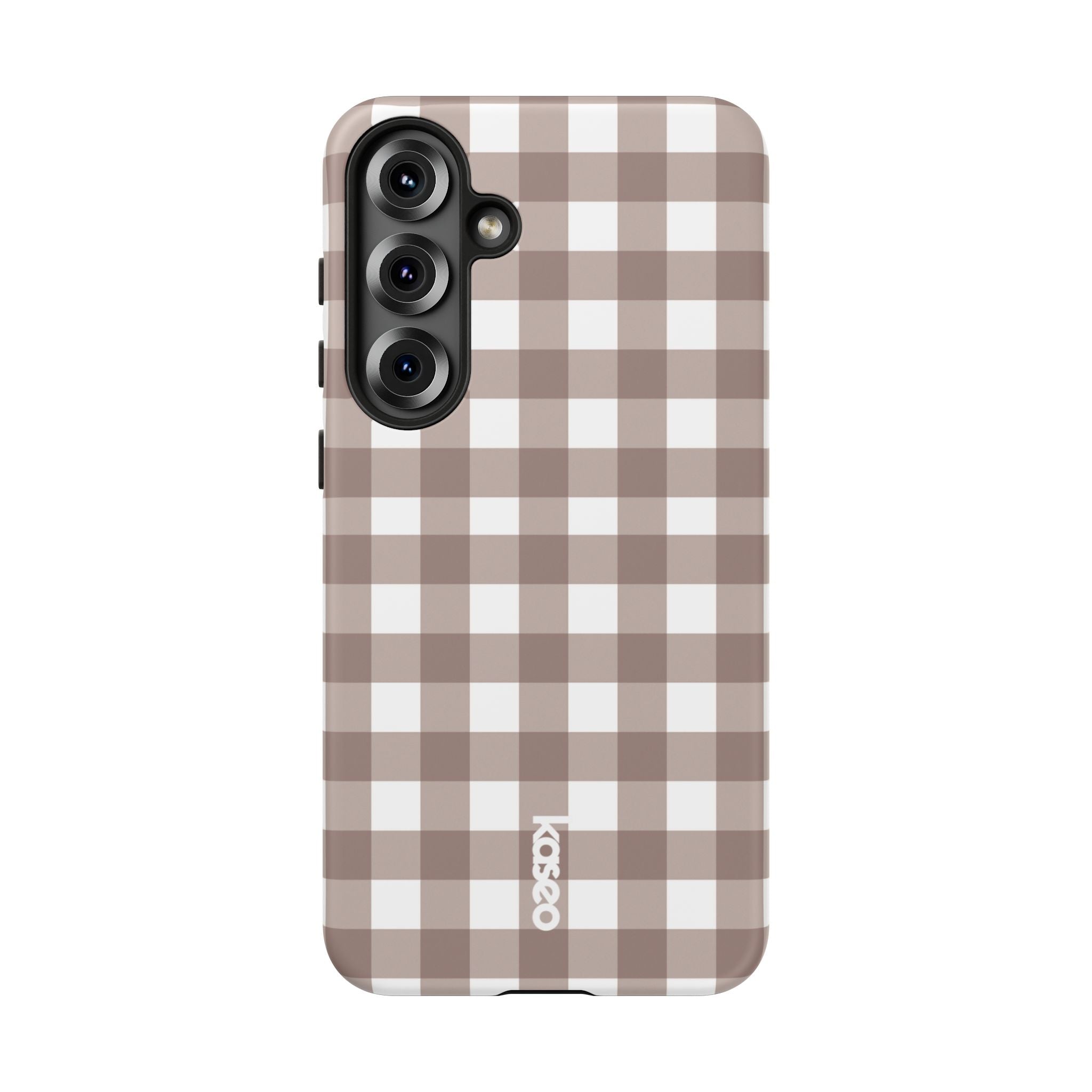 Gingham Brown