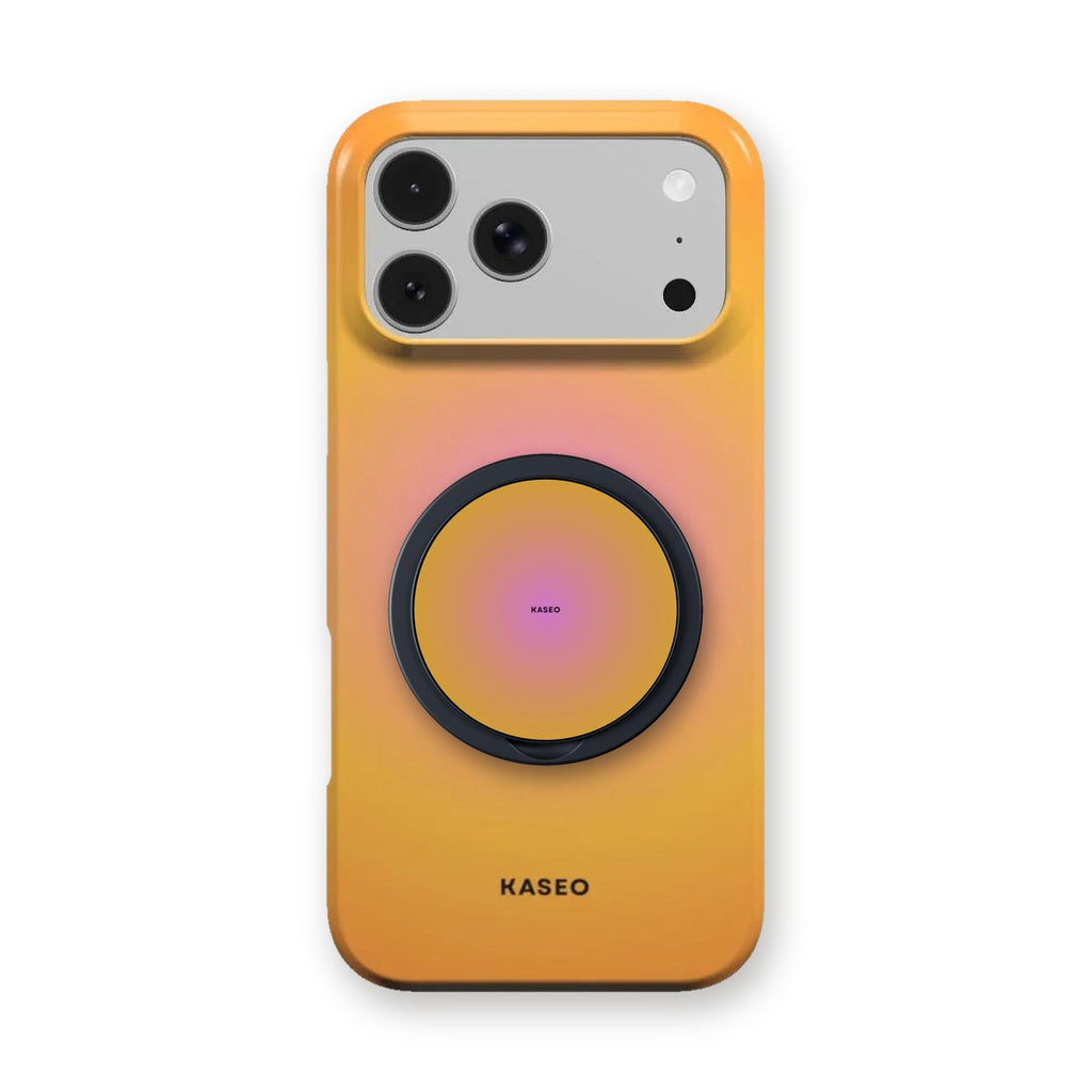 AURA Sunset grip on the matching AURA Sunset case