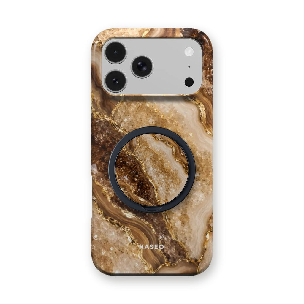 Brown Marble grip on the matching Brown Marble case