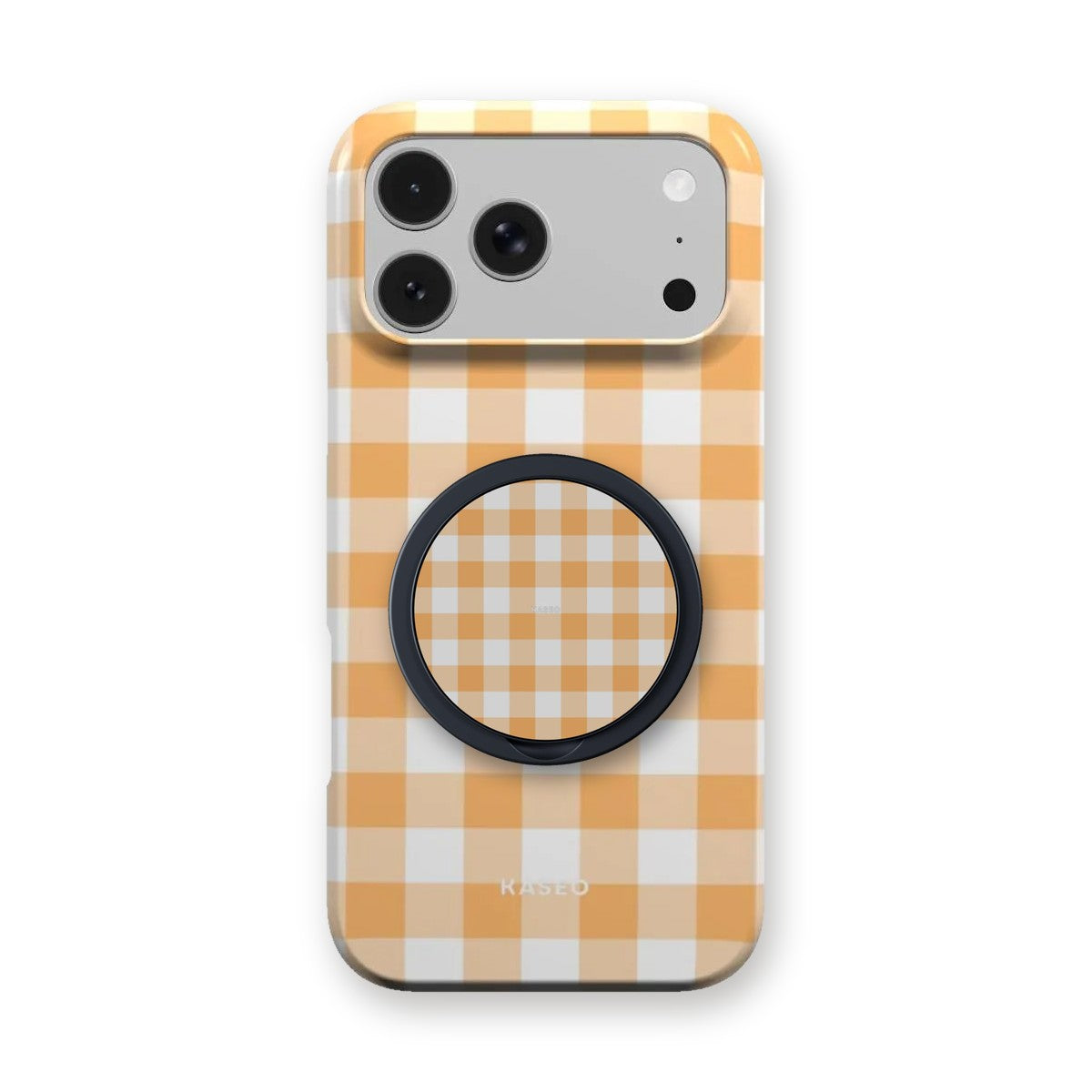 Gingham Yellow grip on the matching Gingham Yellow case