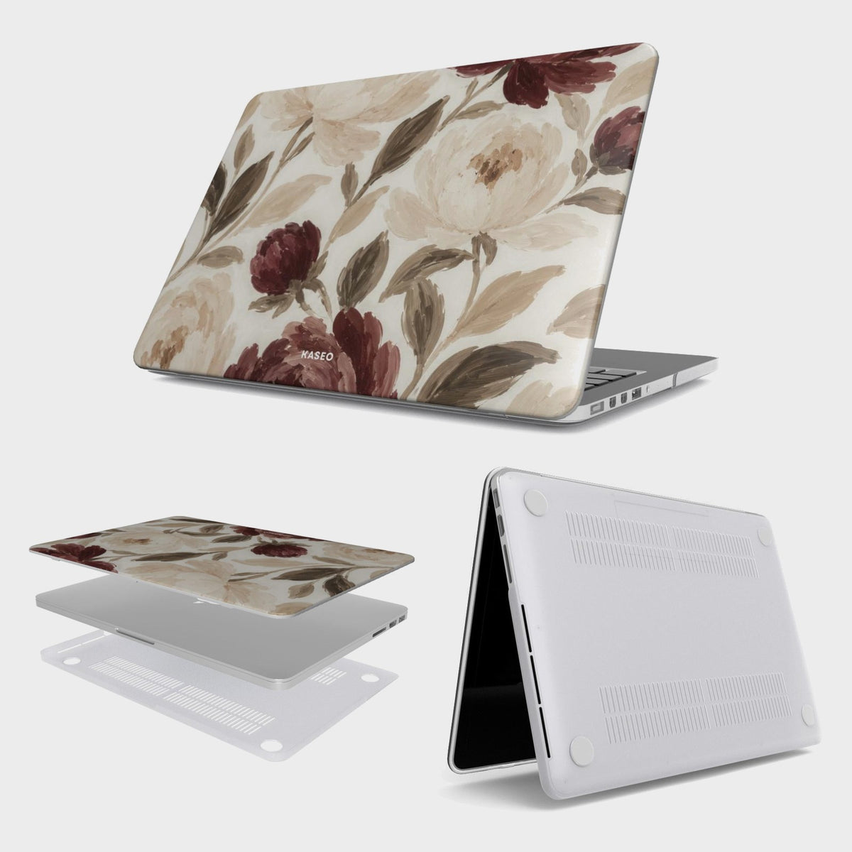 KASEO MacBook case on, apart and from below