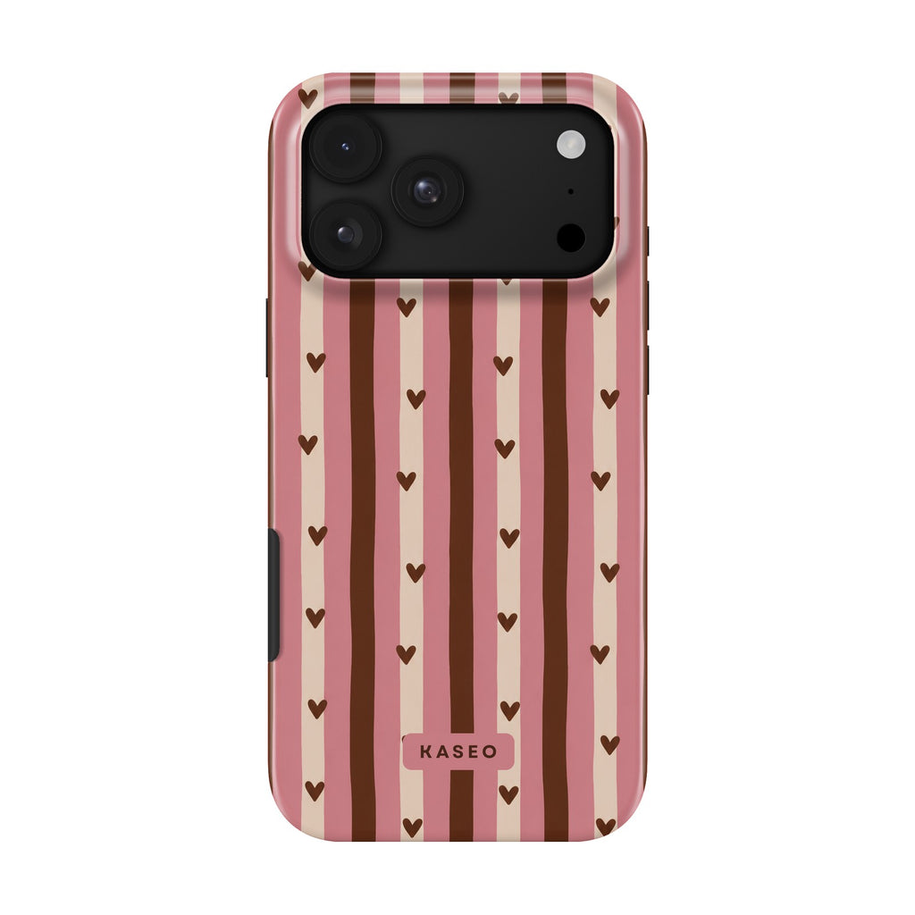 Sweetheart Stripe case on iPhone 18 Pro
