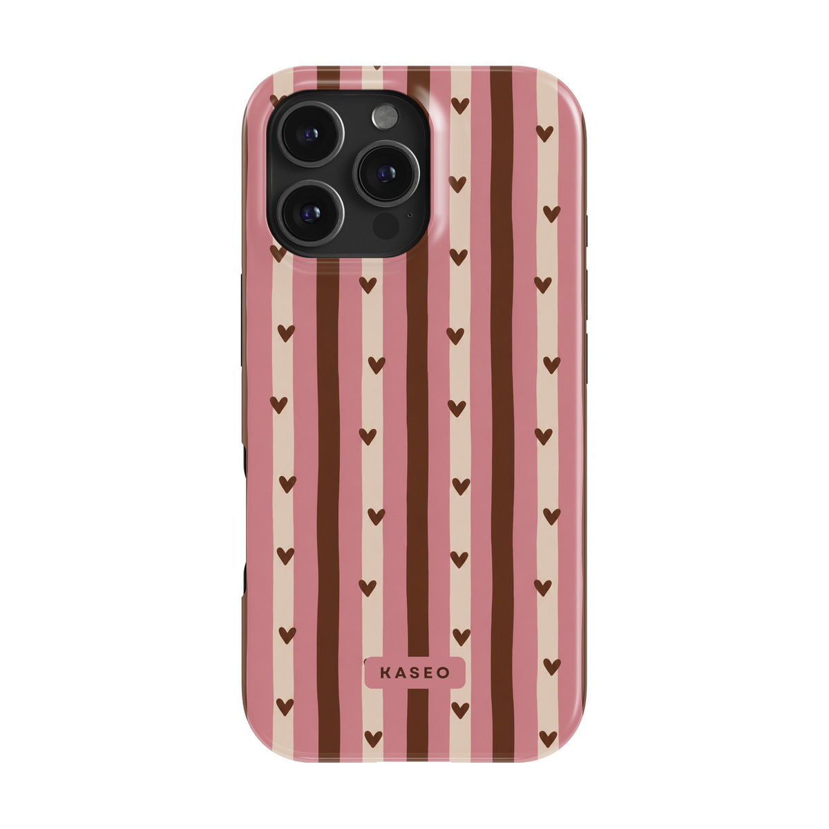 Sweetheart Stripe case on iPhone 16 Pro Max