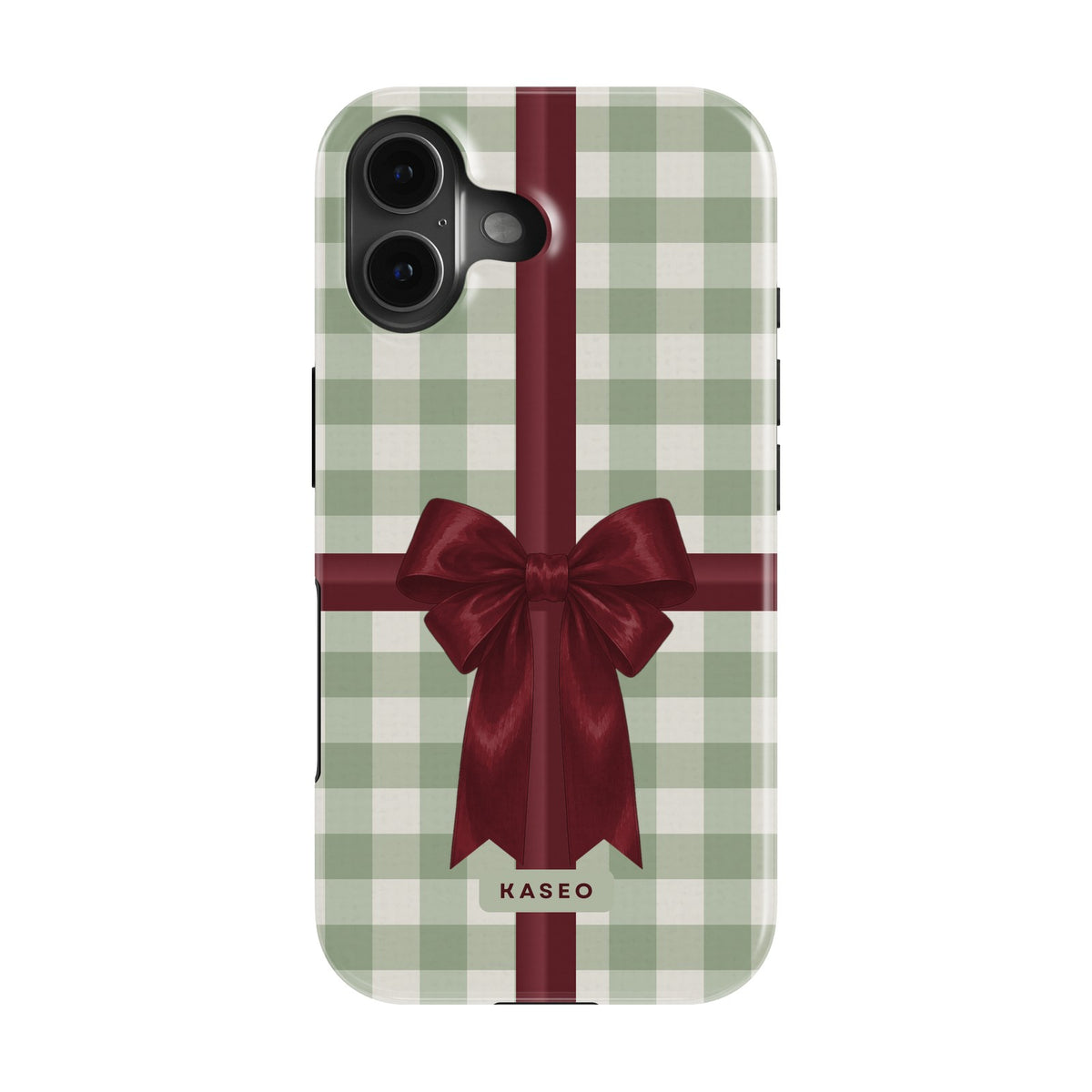 Bow Wrap Sage case on iPhone 16 Plus