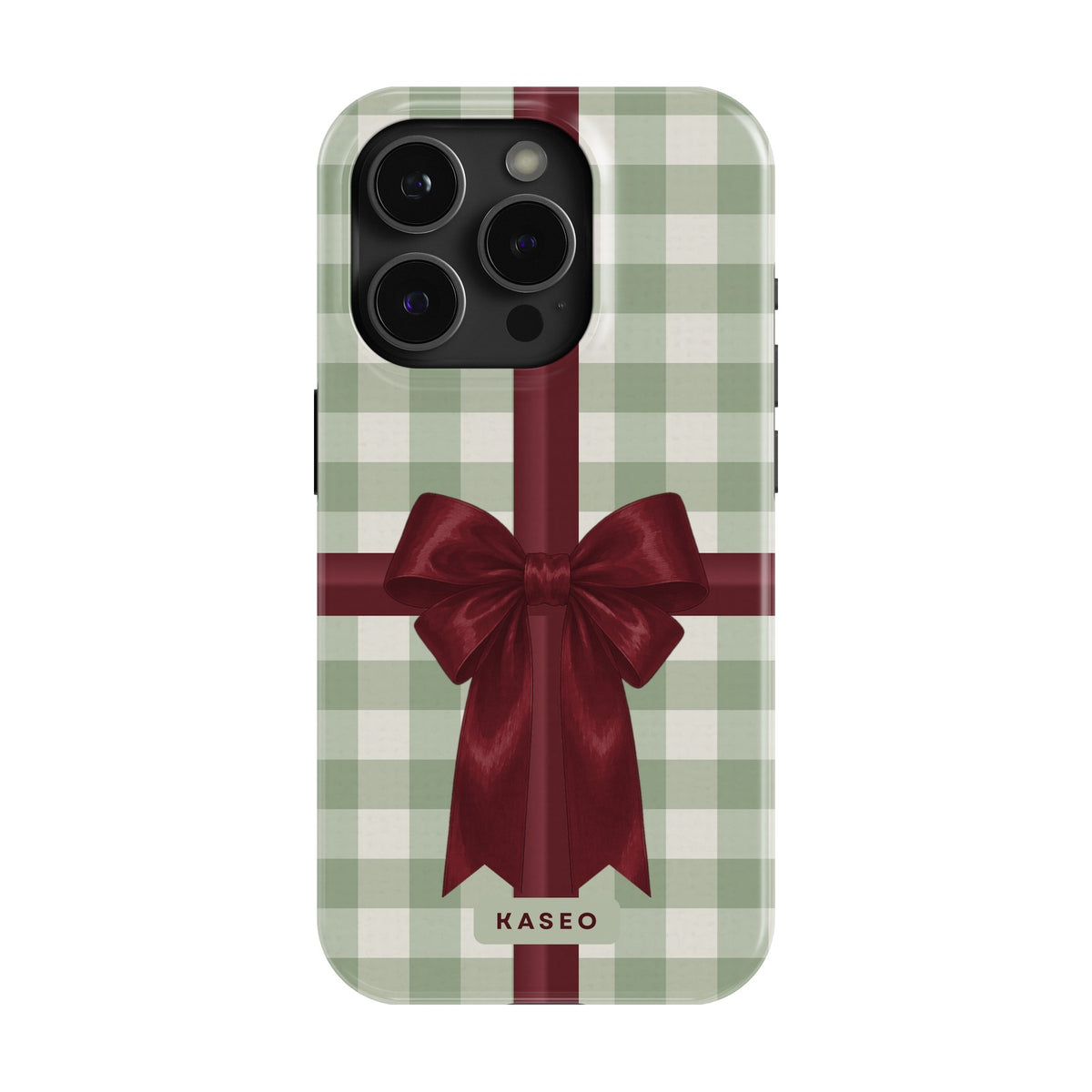 Bow Wrap Sage case on iPhone 15 Pro