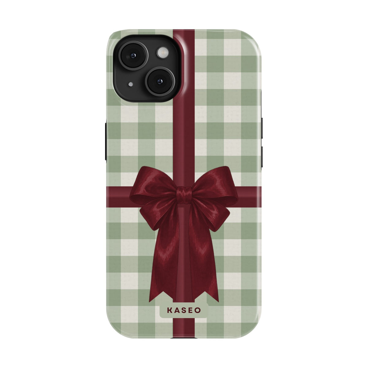 Bow Wrap Sage case on iPhone 14