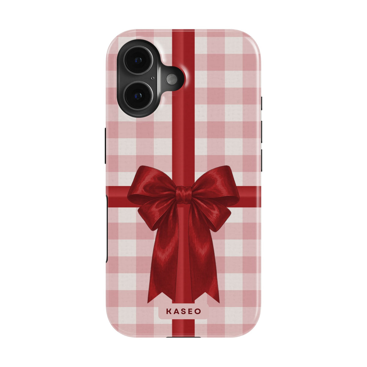 Bow Wrap Red case on iPhone 17
