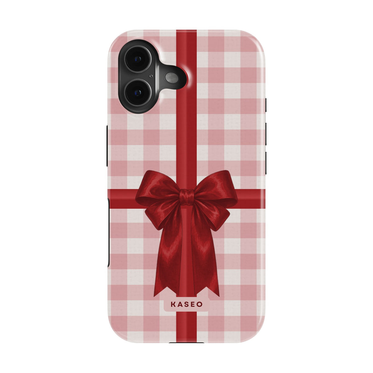 Bow Wrap Red case on iPhone 16 Plus