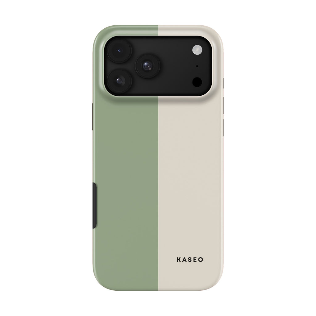 Sage & Cream Split case on iPhone 18 Pro