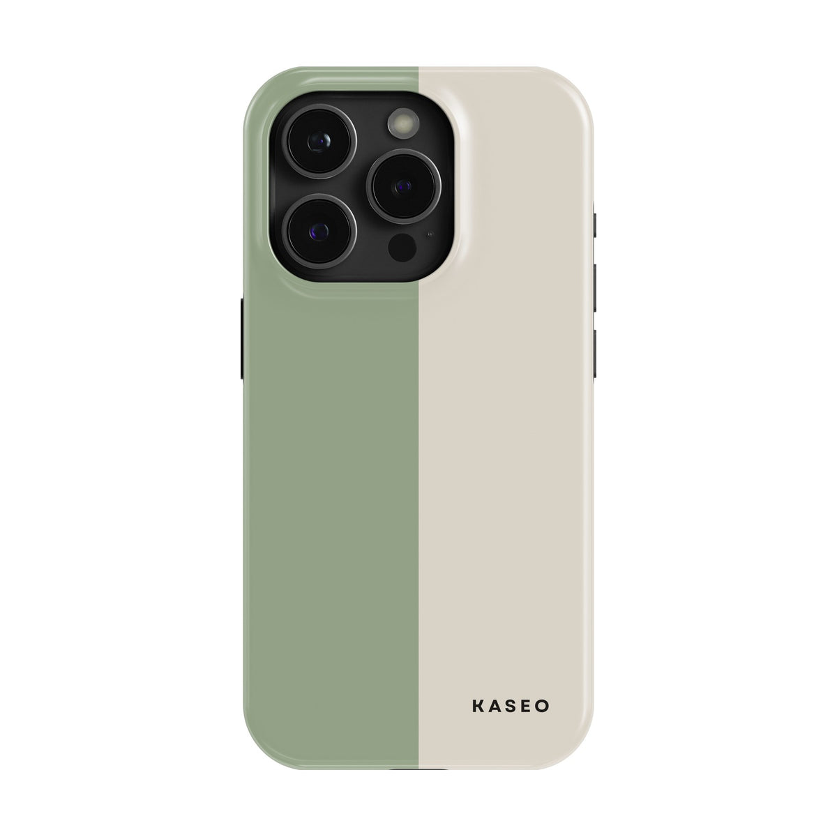 Sage & Cream Split case on iPhone 15 Pro