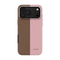 Mocha & Blush Split case on iPhone 18 Pro