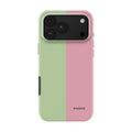 Pistachio & Rose Split case on iPhone 18 Pro